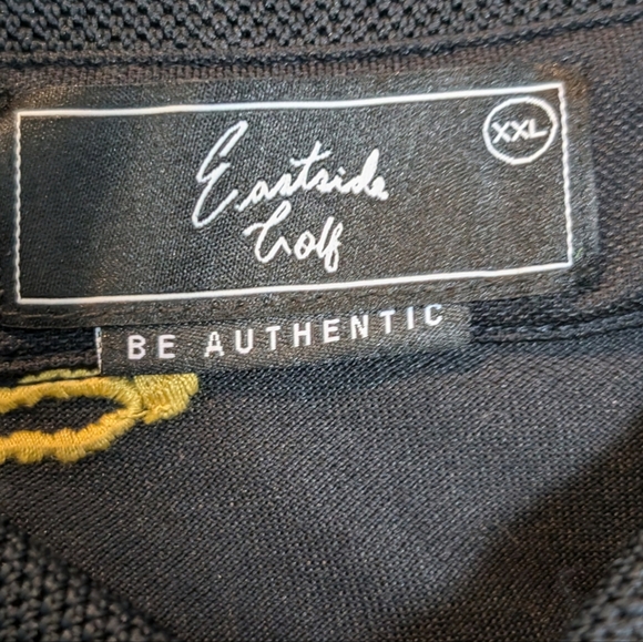 Eastside Golf Polo Shirt Men’s Black Cuban Link .Size XXL - Picture 6 of 9